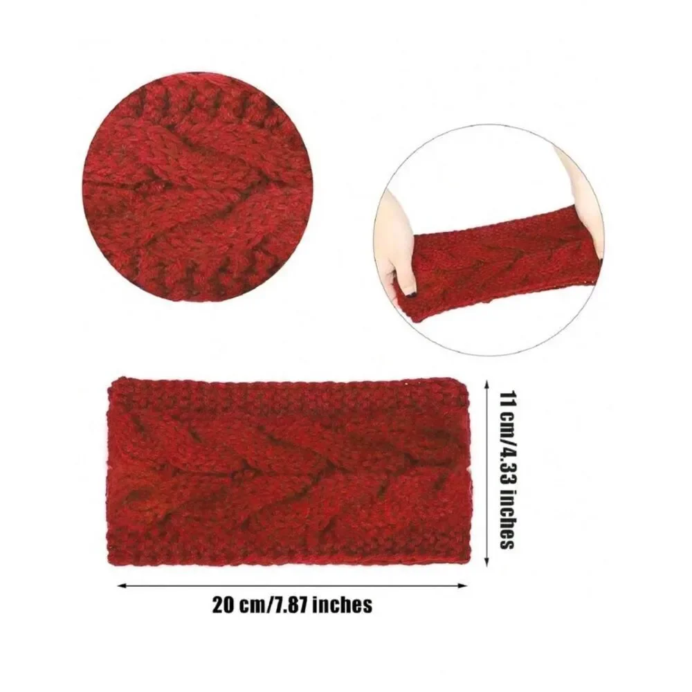 Ladies Winter Warm Cute Red Headband - Brand New Ski Headband